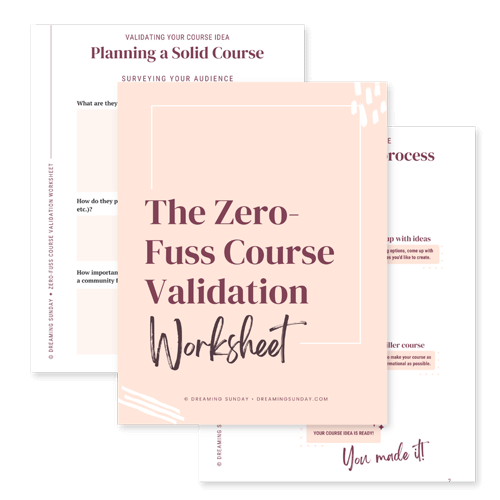 Course Validation Worksheet preview