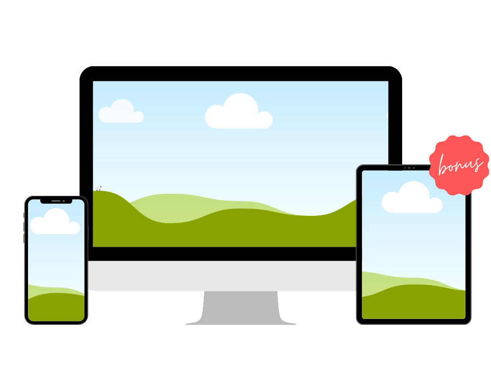 course mock up transparent