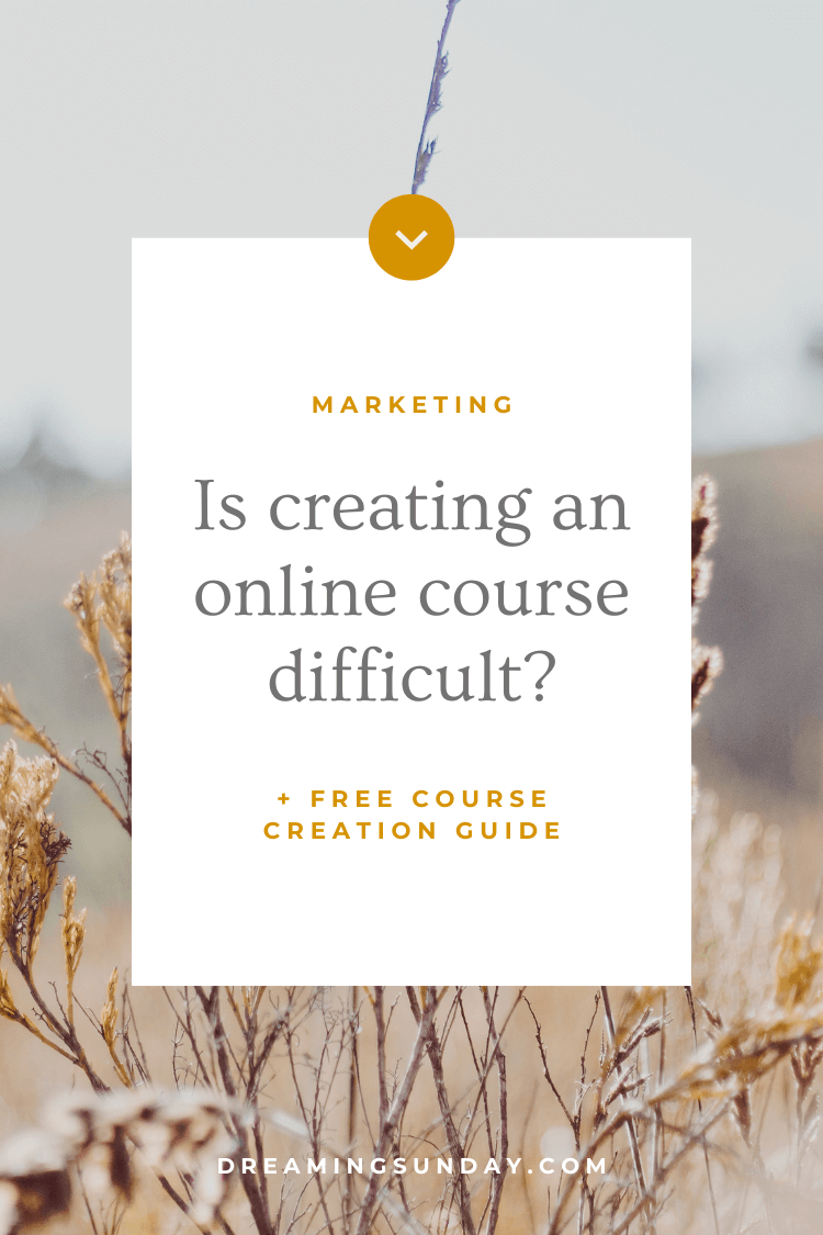 Is creating an online course difficult?