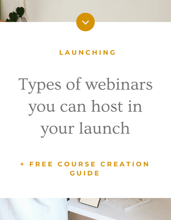 Webinar ideas you can use in your course launch